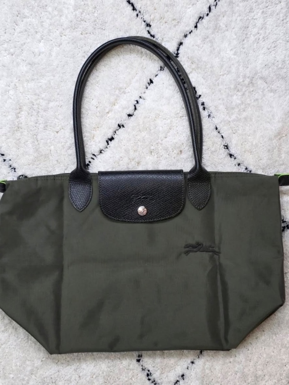 🌿NWT Forest green Longchamp Large - Picture 3 of 8